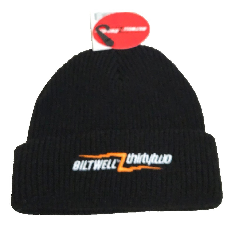 Thirtytwo Biltwell Lightening Beanie OS Black NWT‎